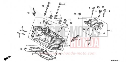 CULASSE DE CYLINDRE AR. VT750SB de 2011